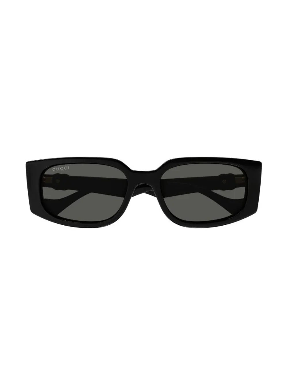 New Gucci Women's Sunglasses Black Square Grey Lens Injected Frame GG1534S 001
